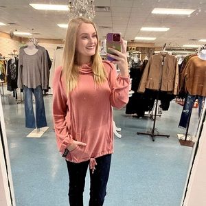 Zac & Rachel brick dust Heather top